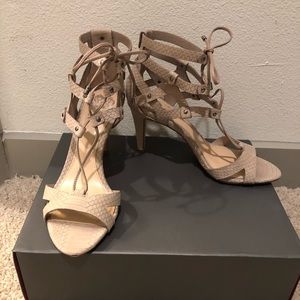 Vince Camuto  snake skin high heels